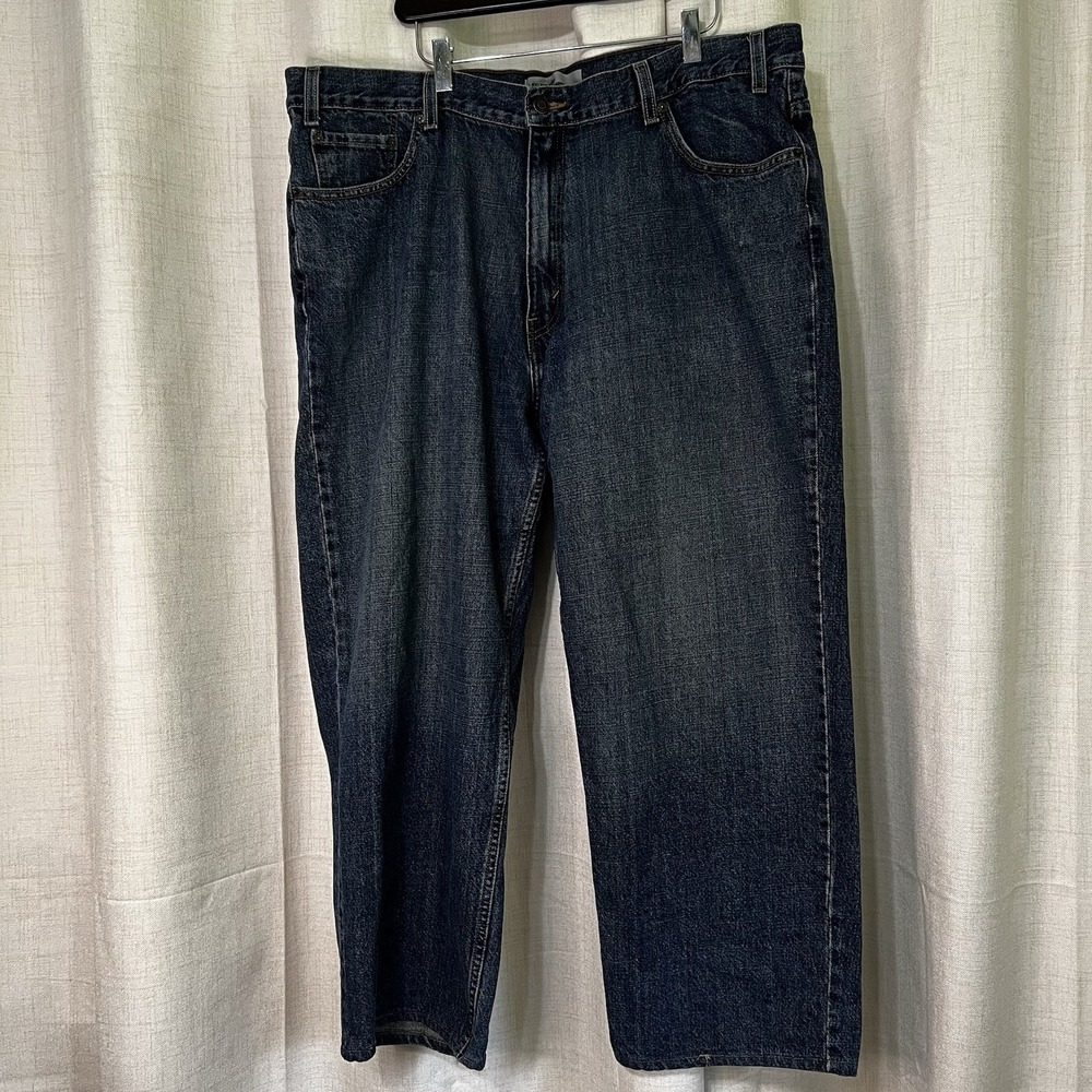 Levi Strauss Signature Loose Relaxed Mens Blue Jeans Size 44x30